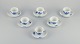 Royal 
Copenhagen Blue 
Flower Braided, 
six coffee cups 
with saucers.
Dating: 
1950s/1960s.
Model ...