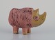 Lisa Larson, 
Gustavsberg, 
Sweden.
Ceramic 
figurine of a 
rhino.
1970s.
In excellent 
...
