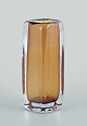 Vicke 
Lindstrand for 
Kosta Boda, 
Sweden. Art 
glass vase in 
yellow and 
clear glass. 
...