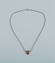 David Andersen, 
Norwegian 
silversmith.
Necklace in 
sterling 
silver, pendant 
in the form of 
a ...
