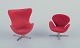 Arne Jacobsen, 
miniatures of 
the "Swan" and 
"Egg" chairs.
Approximately 
from the 1970s.
In ...