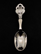 Art nouveau  silver hand-forged serving spoon