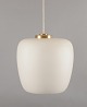Fog & Mørup pendant lamp in frosted opal glass with brass mounting.