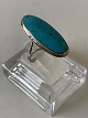 Silver ring 
with turquoise
Stamped 925S
Size 55
Neat and well 
maintained