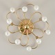 Honsel 
Leuchten, 
Germany. 
Modernist 
wall/ceiling 
lamp in brass 
with ten arms. 
Sciolari ...