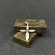 Cross in silver with coral