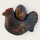 Older painted 
wooden hen with 
an egg, Green 
with red, 
yellow pattern, 
11cm wide, 9cm 
high *Nice ...