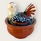 Seidelin 
ceramics, 
Faaborg, 
Ceramic hen, 
Blue with white 
head, 10cm in 
diameter, 11cm 
high *Nice ...