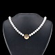 Ole Lynggaard. 
Pearl Necklace 
with 14k Gold 
Clasp with 
Diamond and 
Sapphire.
Freshwater ...