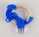 Daum, Nancy, 
France.
Decanter 
stopper in art 
glass and 
gilded metal.
Monkey in blue 
...