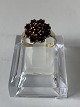 Women's ring in 
silver / 
gold-plated 
silver with 
garnets
Size 52
Stamped 830S 
APJ
See also ...
