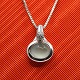 Ole Lynggaard; Emely pendant in 18k white gold set with ...