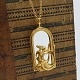 Ole Bent 
Petersen for 
Georg Jensen; A 
big pendant in 
plated brass, 
Mermaid with 
mirror #5201. 
...