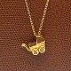 Ole Bent 
Petersen for 
Georg Jensen; A 
big pendant in 
plated brass, 
Baby Carriage 
#5219. ...