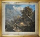 German artist, 
19th century. 
Romantic 
landscape. 
Hand-colored 
copper. 
Unsigned. 63 x 
68 ...