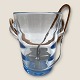 Holmegaard, Ice 
bucket with 
bast handle and 
tong, 16cm 
high, 11cm in 
diameter, 
Design Per 
Lütken ...