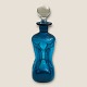 Holmegaard, 
Klukflaske, 
Blue, 25cm 
high, 7cm wide 
*Nice 
condition*