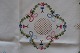 Old table clothWith embroidery in colours- made by handAbout 102cm x 97cmIn a very good ...
