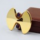Hans Hansen; A brooch of 14k gold with amethyst, No 111