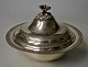 Covered silver 
bowl, 20th 
century. With 
border 
decorations. 
Lid top in the 
shape of a 
flower. ...