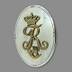 Postman badge, 
King Frederik 
Vlll of 
Denmark. From 
1906-12.
Silver plated 
and gilded. 
With ...