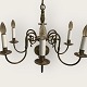 6-armed church 
crown lamp in 
brass. Nice 
patinated 
condition. 
Diameter 
approx. 64 cm
