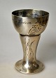 Jugend silver 
goblet, made by 
C. Rose, 1903. 
Denmark. With 
engraved floral 
decorations. 
Stamped. ...