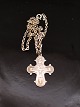 Sterling silver 
Dagmar cross 
3.5 x 2.7 cm. 
and sterling 
silver chain 37 
cm. Item No. 
584744