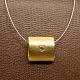 A necklace with 
a 14k gold 
pendant set 
with a diamond, 
0,25 ct. 
Wesselton - VS. 

Necklace in 
...