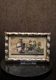 Decorative 19th 
century colored 
drawing, signed 
Stine Lövmann, 
year 1822 with 
motif of a ...