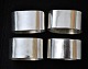 Four napkin 
rings in 
sterling 
silver, 21st 
century Mexico. 
Stamped: Mexico 
TY-06 JTE 925. 
H: 2.5 ...