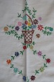 Old table cloth
With 
embroidery in 
colours - made 
by hand
About 160cm x 
93cm
In a good ...