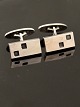 N E From 
sterling silver 
art deco 
cufflinks 2 x 1 
cm. subject no. 
585344