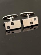 N E From sterling silver art deco cufflinks