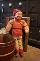 Antique 
Christmas boy 
with straw 
body, 
papier-mâché / 
plaster head, 
old fabric 
clothes and ...