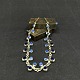 Length 49 cm.
Stamped R. 
Tenn Sweden.
Beautiful 
pewter necklace 
from the 1960s 
with blue ...