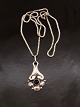 830 silver art 
nouveau pendant 
3 x 1.8 cm. and 
sterling silver 
chain 39 cm. 
subject no. 
585896