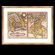 Map showing the 
Kingdom of 
Denmark by 
Ortelius 1854
Size with 
frame: 50x64cm