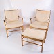 This set of two 
Colonial 
armchairs with 
ottoman, model 
OW 149, 
designed by Ole 
Wanscher and 
...
