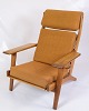 This armchair, 
model GE290A 
with high back, 
designed by 
Hans J. Wegner 
and 
manufactured by 
...