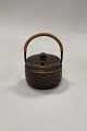 Bing and 
Grondahl 
Kronjyden Brown 
Azur Marmelade 
Jar with lid 
and bast 
handle. 
Measures 10.5 
cm ...
