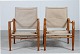 Kaare Klint 
(1888-1954)
Safari Chairs 
made of ash and 
canvas
with loose 
cushions 
Height ...