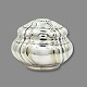 Oval silver casket, gilted inside