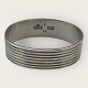 A. Michelsen, 
napkin ring, 
Sterling 
silver, 
Dimensions: 
4.5cm x 3.5cm x 
1.4cm