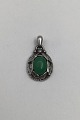 Georg Jensen 
Sterling Silver 
Annual Pendant 
1997 (Green 
Agate) Measures 
2.9 cm (1.14 
inch) ...