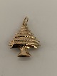 Beautiful 
pendant for a 
necklace, 
designed as a 
Christmas tree 
and in 14 carat 
gold. The 
pendant ...