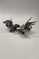 Silverplated 
Ornamental 
Figurine of a 
Cock and Hen 
Flighting
Measures 9,5cm 
x 14cm and 
12,5cm ...