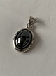 Pendant in 
silver with 
inlaid 
Bloodstone.
Height with 
awl : 25.49 mm
Width: 12.94 
...