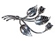 John Lauritzen 
silver, large 
brooch with 
leaves and 
flowers.
Hallmarked 
"John L 830S 
...