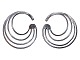 Georg Jensen 
sterling 
silver, pair of 
large earrings 
/ ear hoops.
Design number 
...